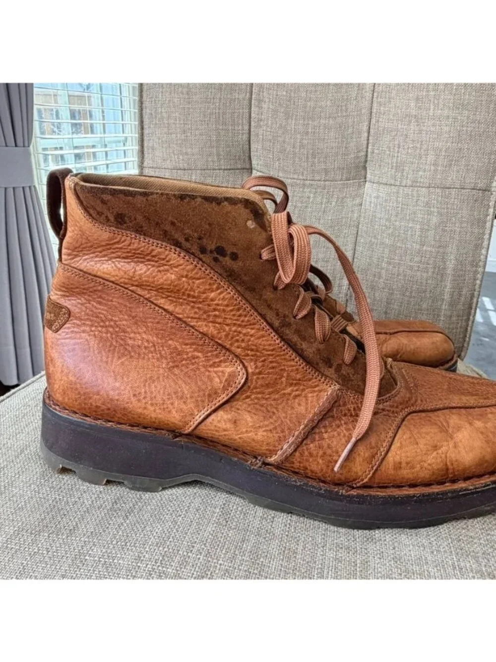 Dr. Martens Vintage Brown Leather Platform Shoes Men’s Size 12
